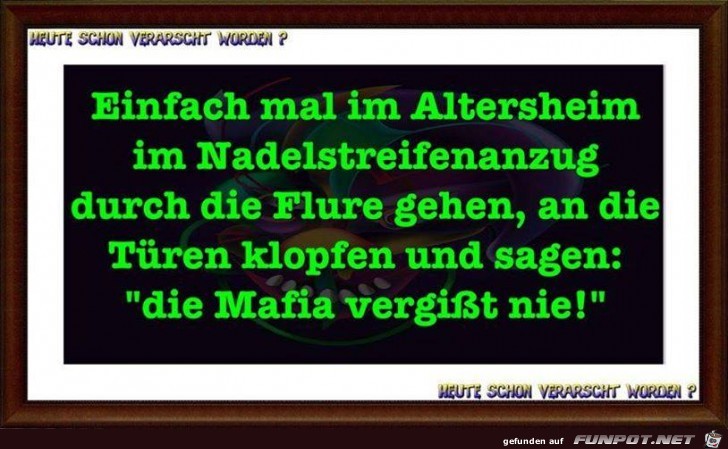Einfach mal im Altersheim Einfach mal im Altersheim