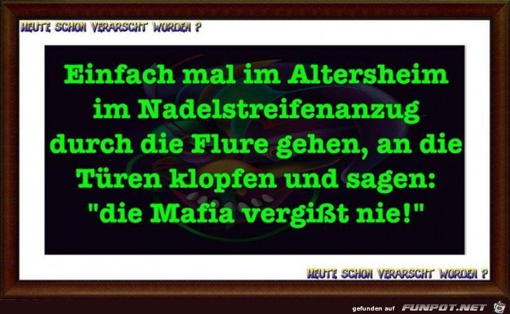 Einfach mal im Altersheim