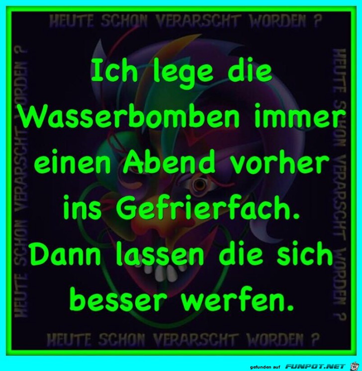 Tipp fuer Wasserbomben Tipp fuer Wasserbomben