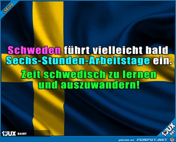 Schweden führt vielleicht bald... Schweden führt vielleicht bald...