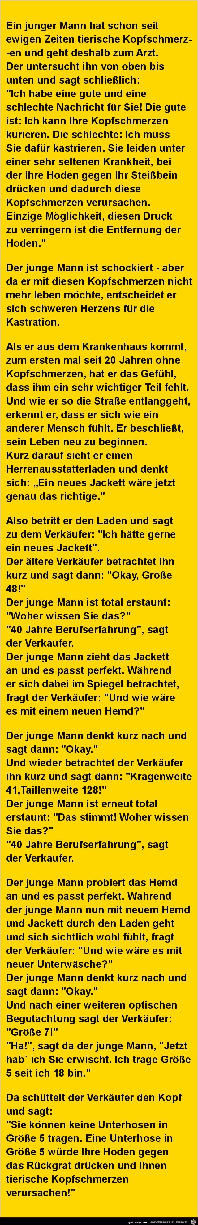 ein junger Mann hat tierische Kopfschmerzen..... ein junger Mann hat tierische Kopfschmerzen.....