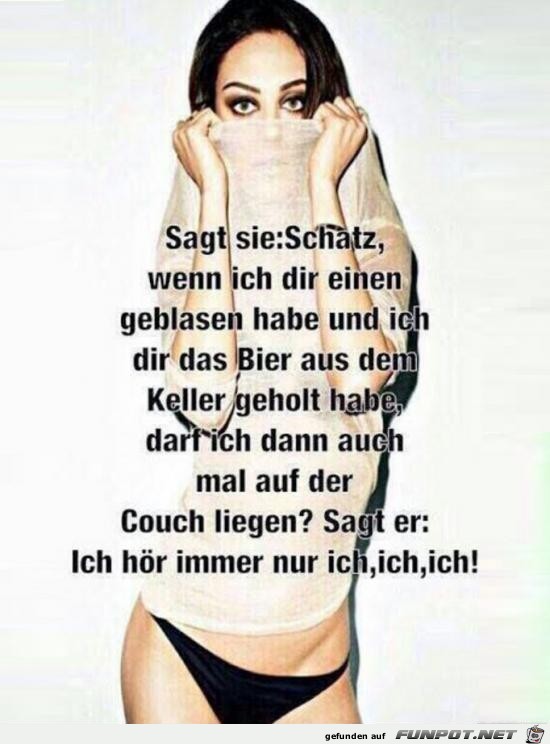 sagt sie..-- Schatz.....