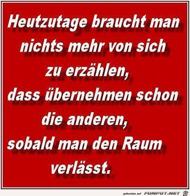 Heutzutage Heutzutage