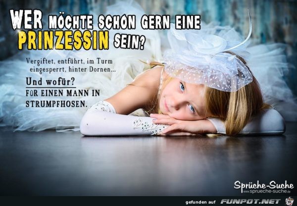 Wer mchte schon gerne eine Prinzessin.......