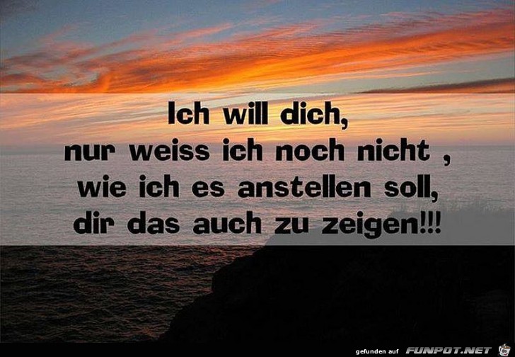 Ich will dich Ich will dich