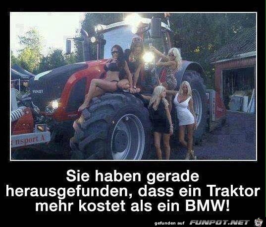 Traktor ist mehr wert als ein BMW