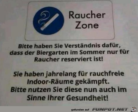 Raucherzone