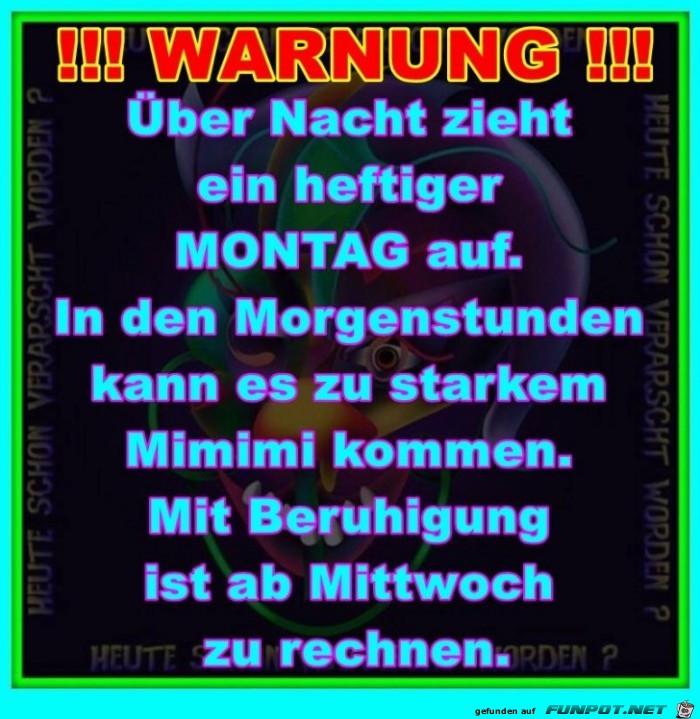 Warnung Warnung