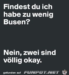 zu wenig Busen zu wenig Busen