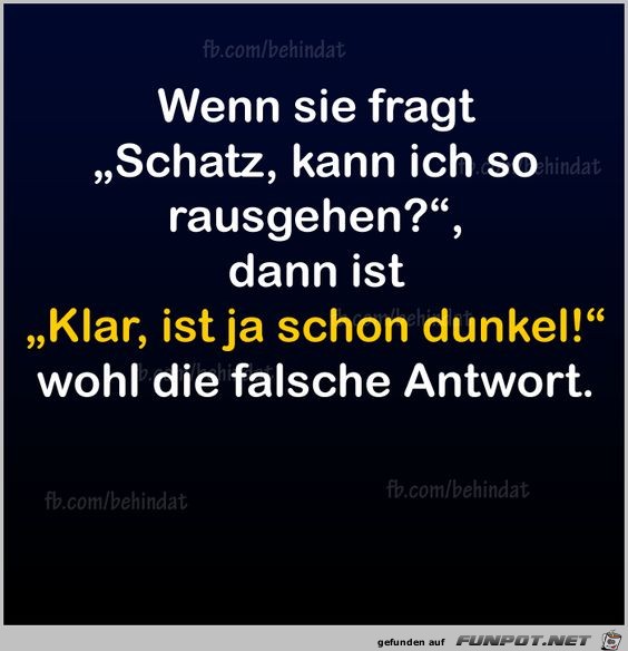 Wenn sie fragt...