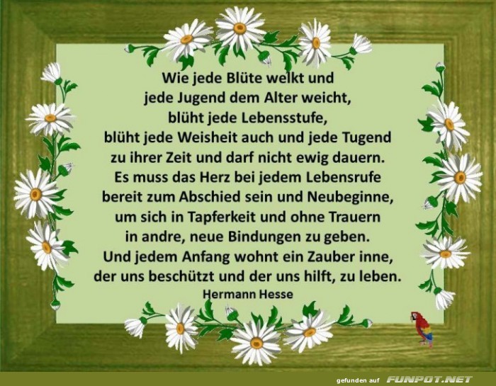 Wie jede Bluete welkt Wie jede Bluete welkt