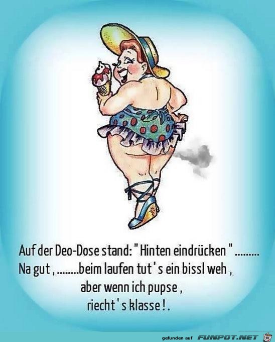 hinten eindrcken.....