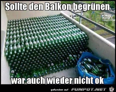 Balkon begruenen Balkon begruenen