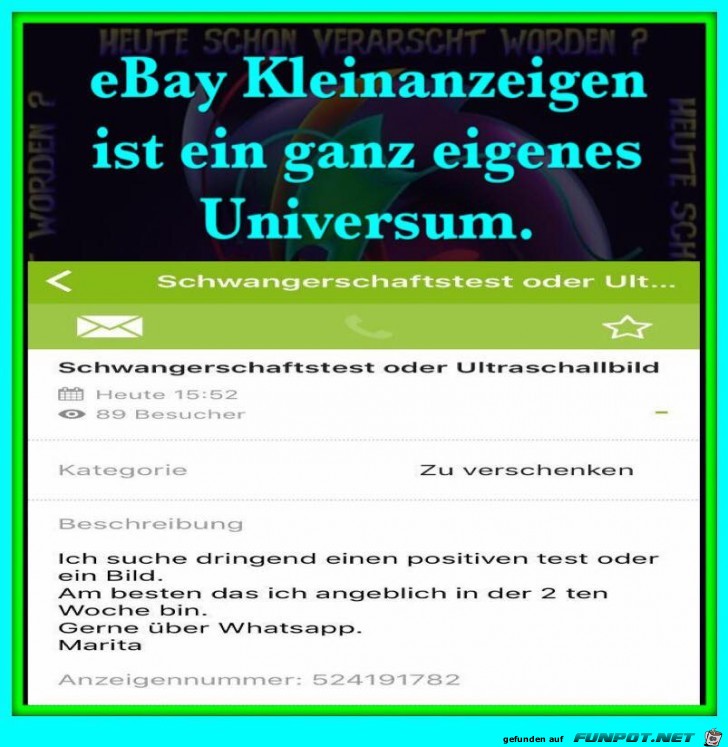 Ebay Kleinanzeige