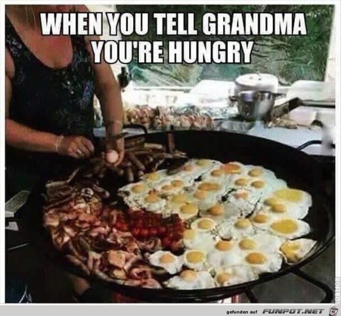 Oma macht dir was zum Essen