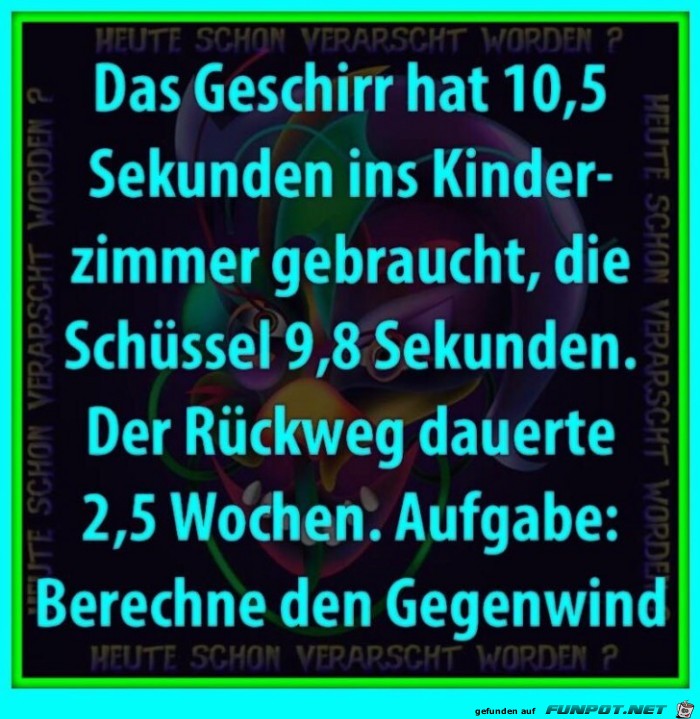 Berechne den Gegenwind Berechne den Gegenwind