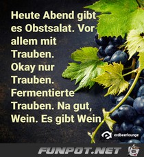 Es gibt Obstsalat