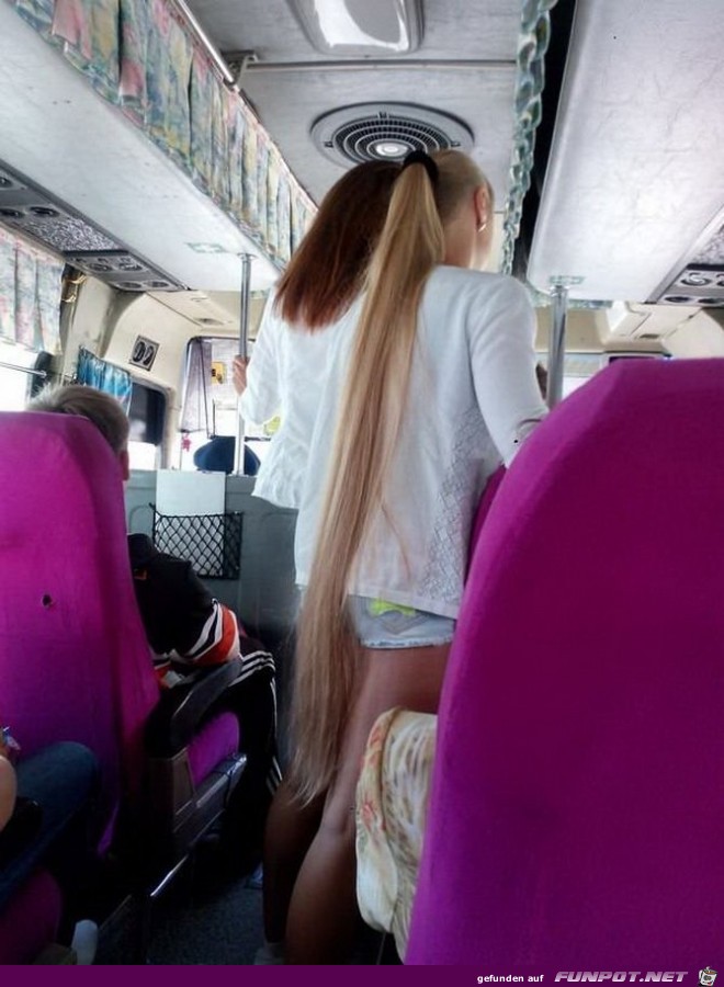 Ziemlich lange Haare