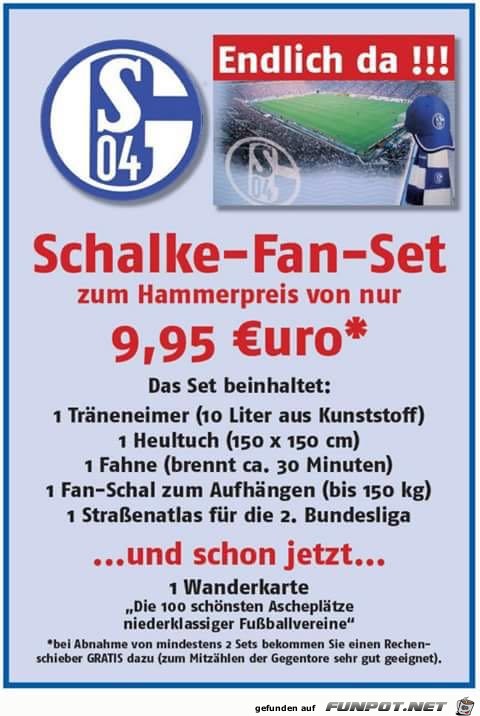 Der Schalke 04 Fan-Set ist da