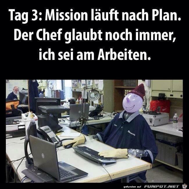 Mission laeuft nach Plan