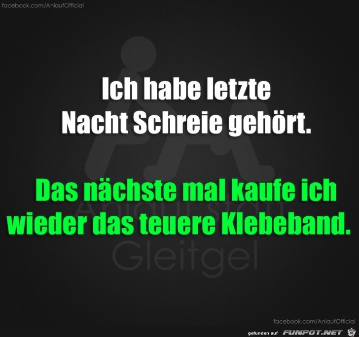 Ich habe letzte Nacht schreie gehoert Ich habe letzte Nacht schreie gehoert