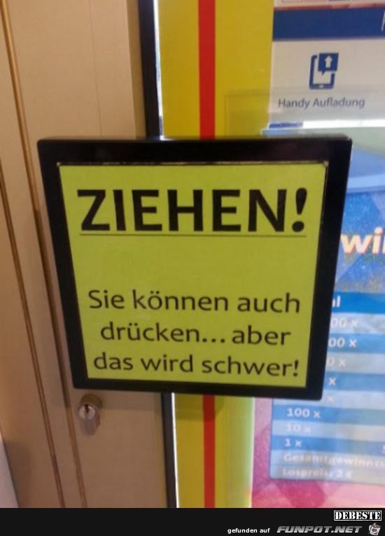 ziehen......