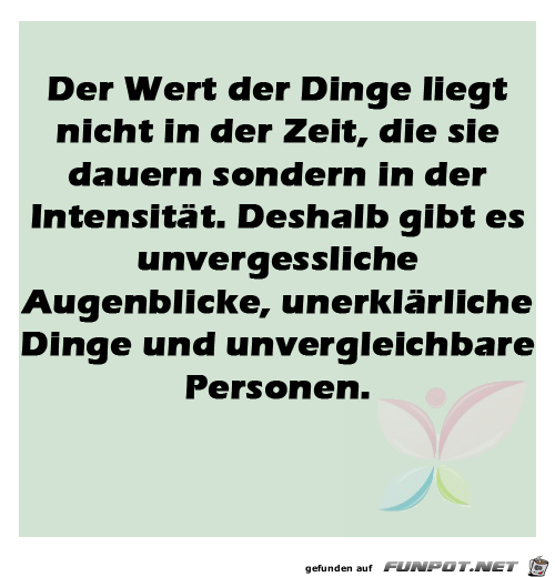 Der Wert der Dinge