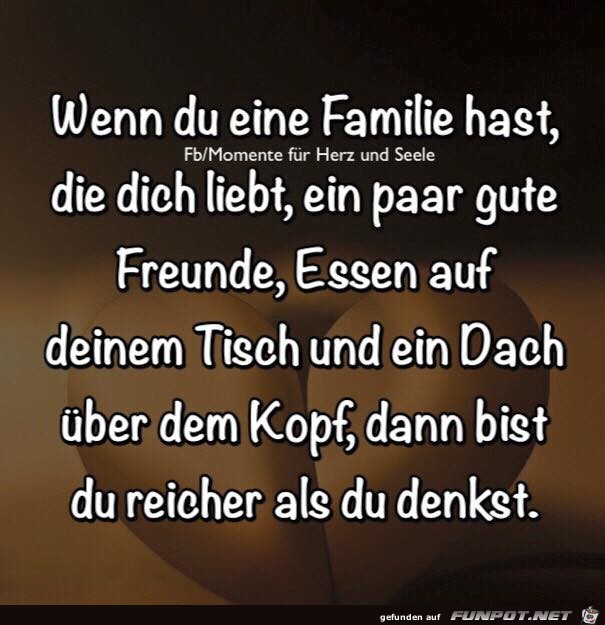 Wenn du eine Familie hast