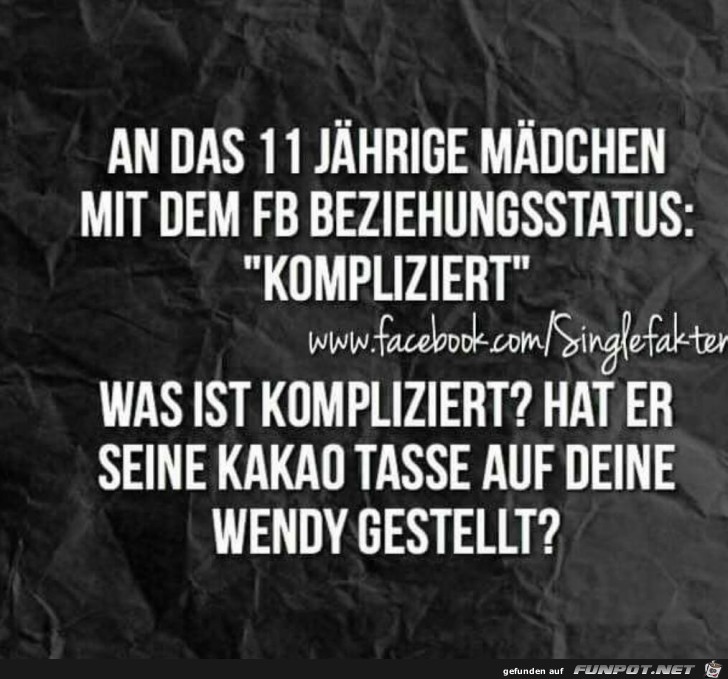 Beziehungsstatus kompliziert Beziehungsstatus kompliziert