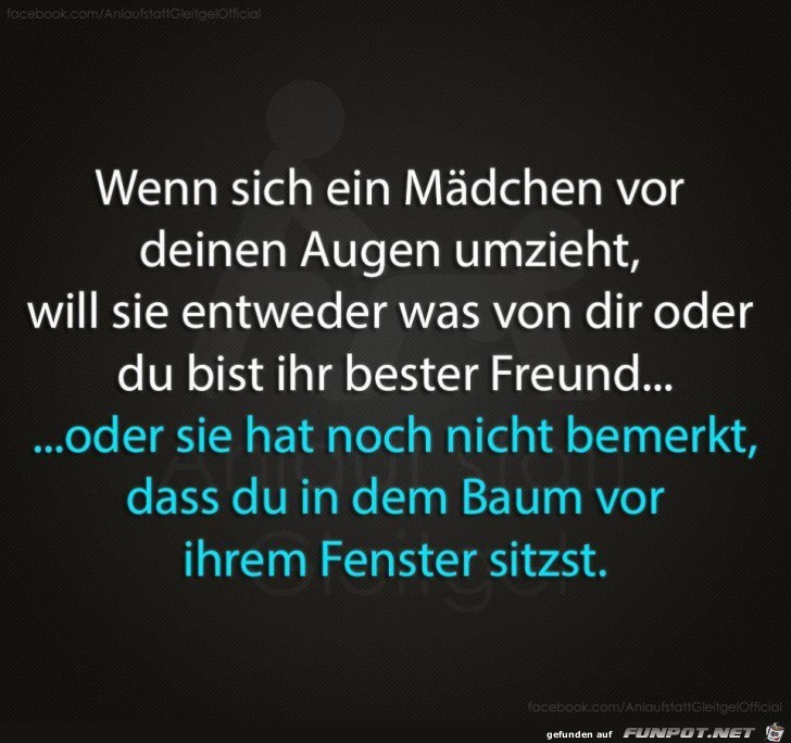 Wenn sich ein Maedchen vor Dir ausziehst