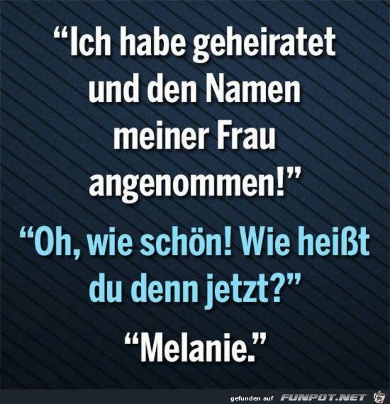 ich habe geheiratet.....