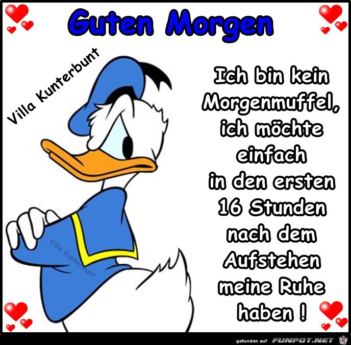 Bin kein Morgenmuffel