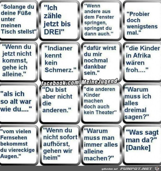 Saetze die fast noch jeder kennt Saetze die fast noch jeder kennt