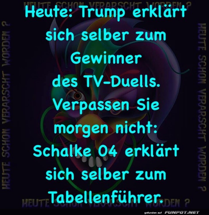 Was heute und morgen passiert Was heute und morgen passiert