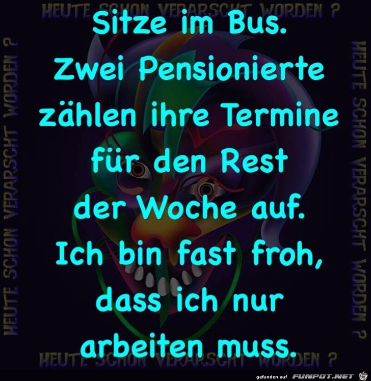 Sitzen 2 Rentner im Bus