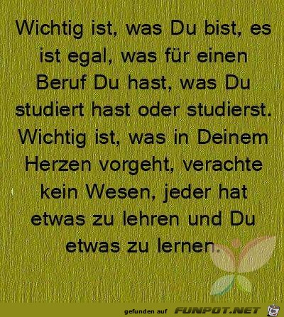 Wichtig ist