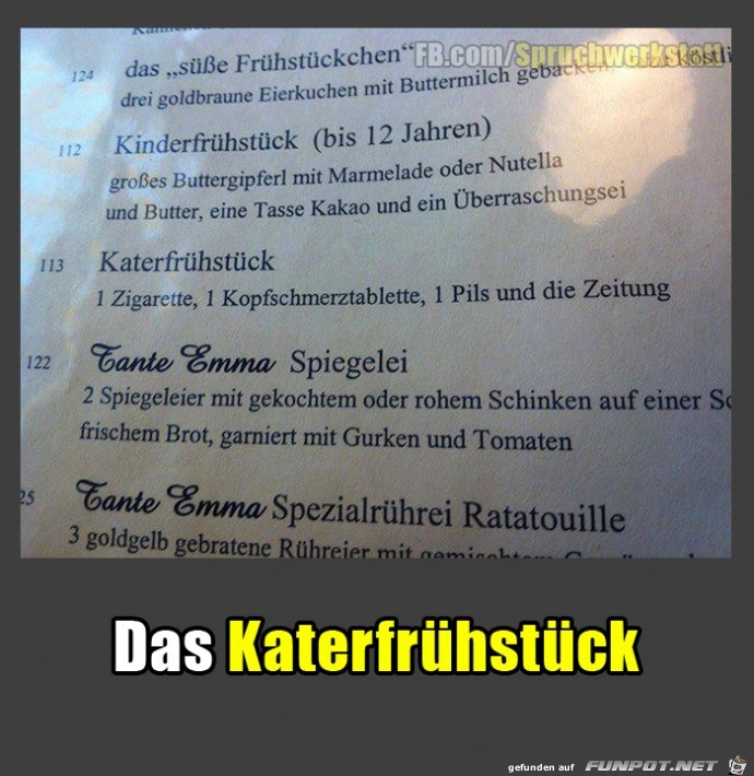 Katerfruehstueck