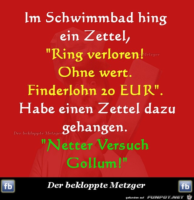 Im Schwimmbad hing ein Zettel Im Schwimmbad hing ein Zettel