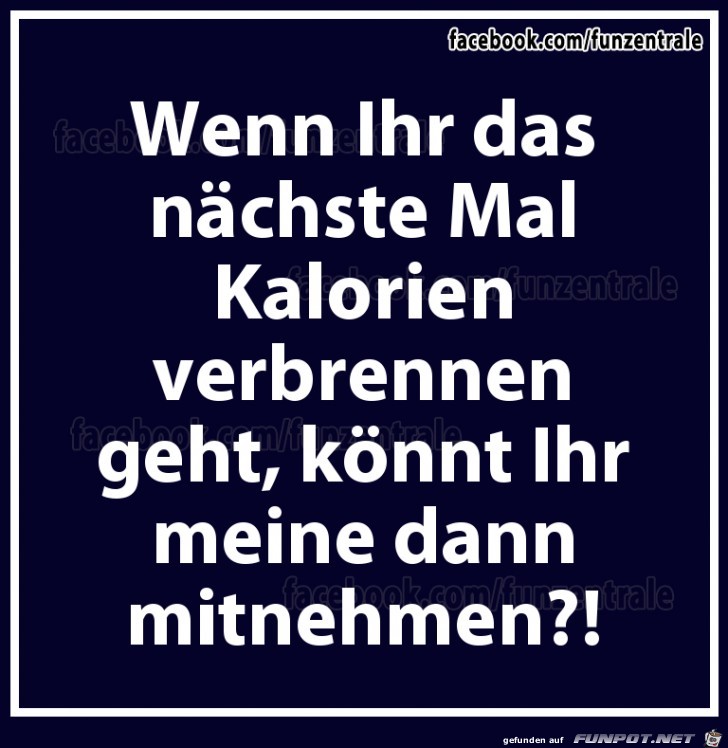 Kalorien verbrennen Kalorien verbrennen