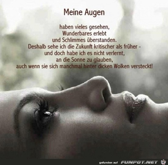 meine Augen......