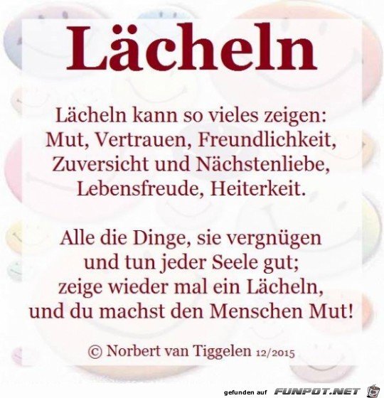 Laecheln......