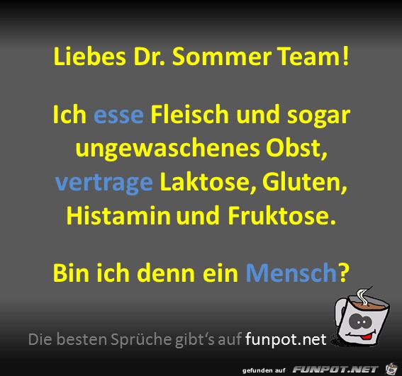 Frage an Dr. Sommer