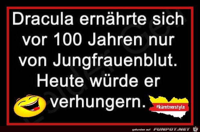 Dracula ernaehrte sich