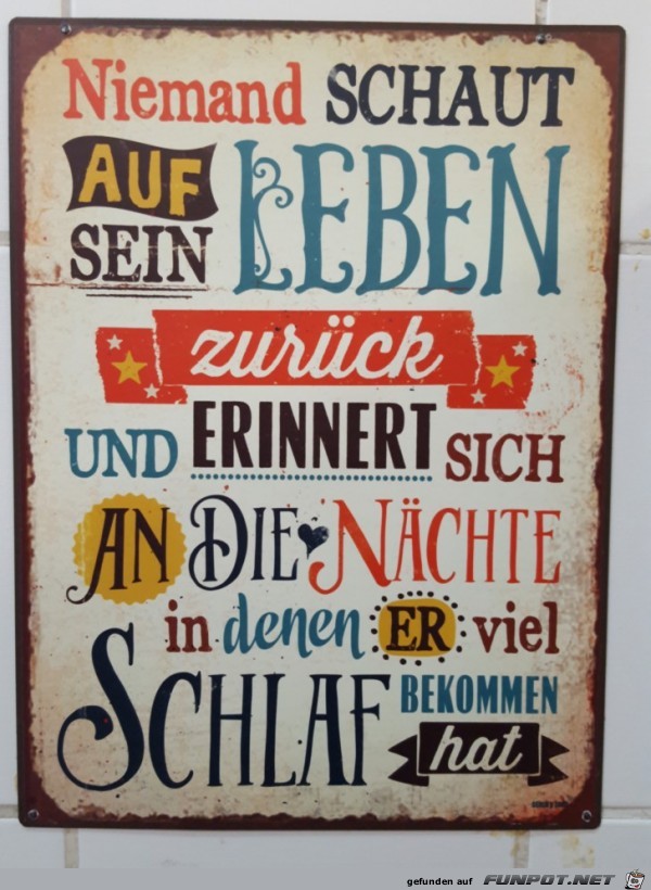 Du schaust zurück auf die Nächte ohne Schlaf Du schaust zurück auf die Nächte ohne Schlaf
