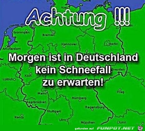 Achtung! Morgen ist in Deutschland