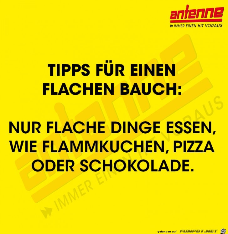 Fuer einen flachen Bauch