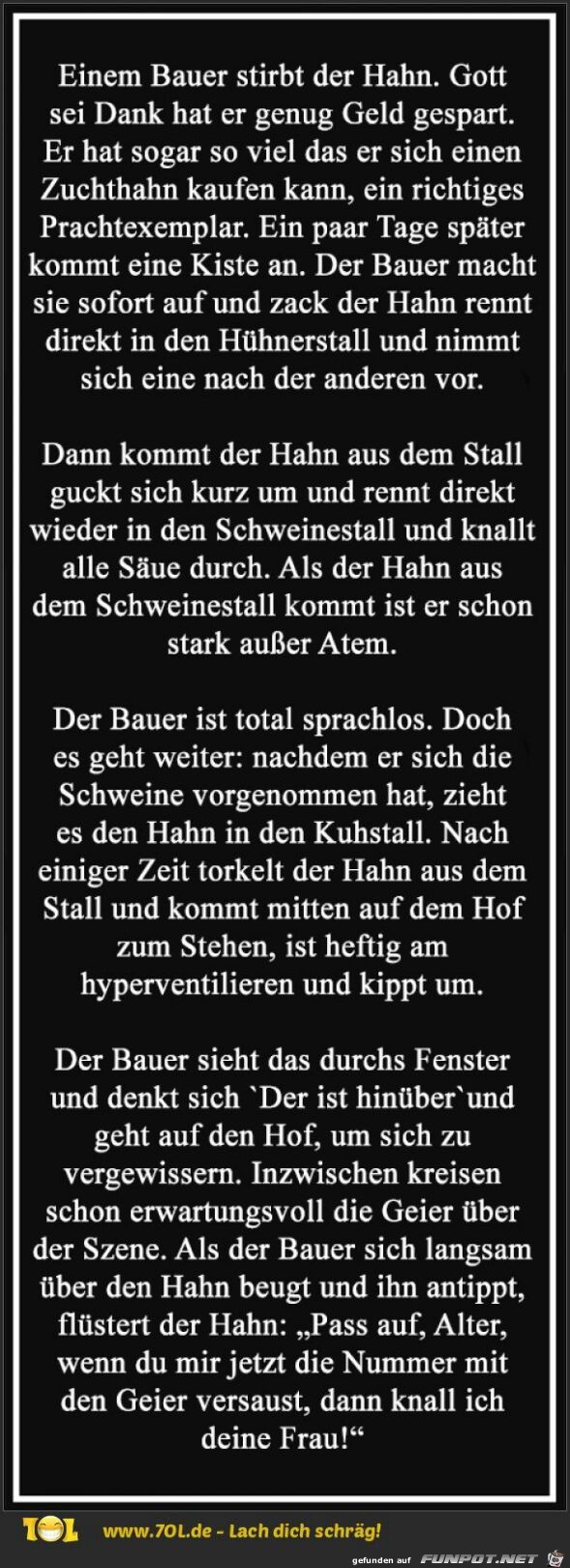 Der potente Hahn Der potente Hahn