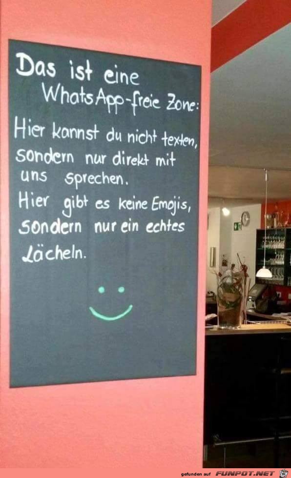 WhatsApp freie Zone