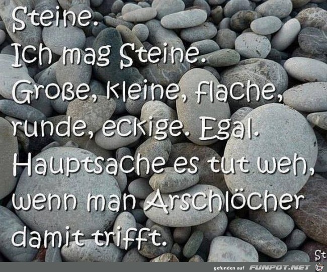 Ich mag Steine