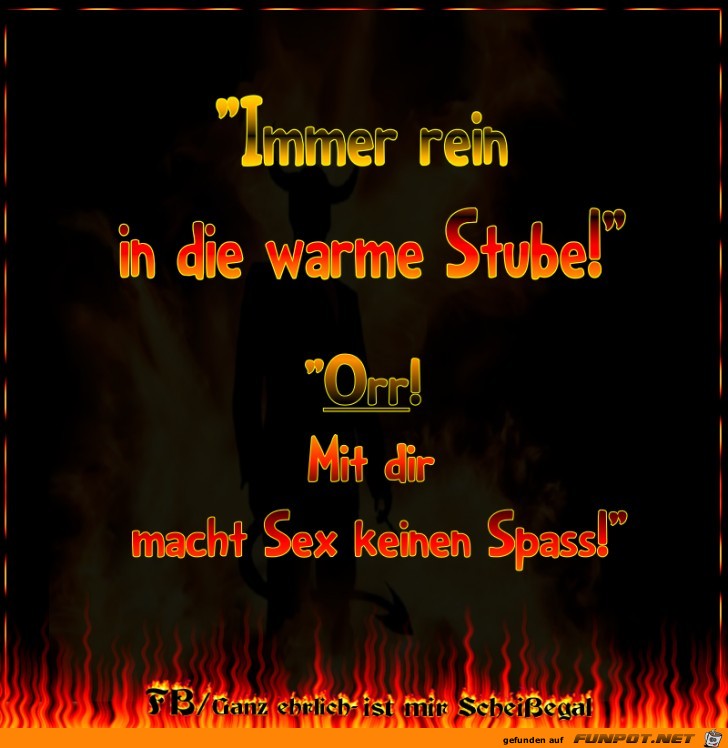 Immer rein in die Warme Stube!